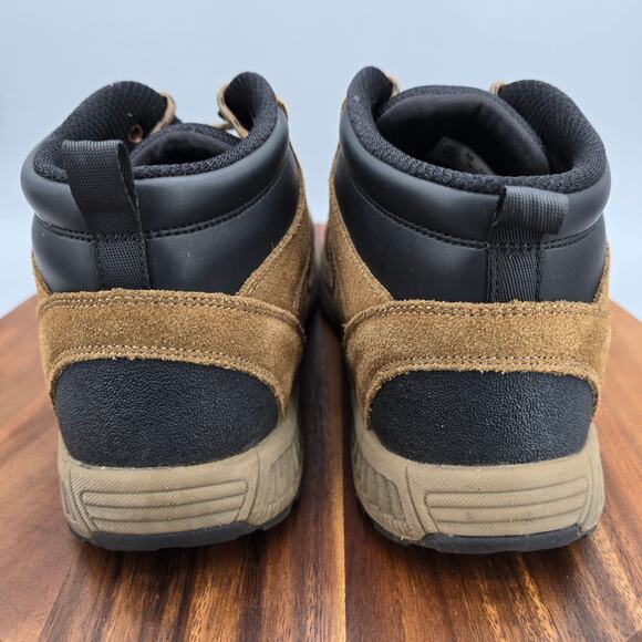 Orthofeet Boots Men's 10 2E Wide Brown Black Leather Lace Up Hiking Outdoor - Picture 5 of 8